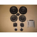 reproduktory - sada + zesilovač ŠKODA Yeti 5L0 lift  3T0035411J  5L0035411E  5C6035456