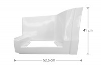 COS.PEL Spodní schod Iveco S-Way, levá strana bílý nízký