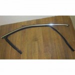 těsnění dveří pravé přední + chromová lišta VW Passat B8 3G0  3G0837432N - lehce poškr.