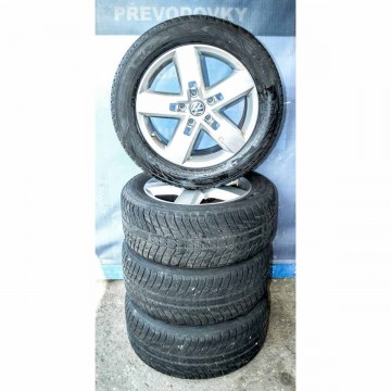 VW Touareg 7P0 sada kol s pneu 265/50 R19 8,5Jx19H2 ET59  7P6601025D - poškozené, zímní