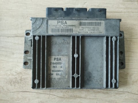 JEDNOTKA MOTORU SAGEM 9637706180, PEUGEOT 206, KFW 1,4BN, 55KW