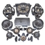 sada reproduktorů BOSE + zesilovač AUDI A8 4H0 lift  4G1035223A  4H0035297  4H0035411A