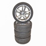 AUDI A5 8T0 lift sada kol s pneu 245/40 R18 8,5Jx18H2 ET29  8T0601025CC - lehce poškozené