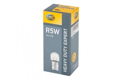 HELLA žárovka R5W HD 5W 24V BA15S