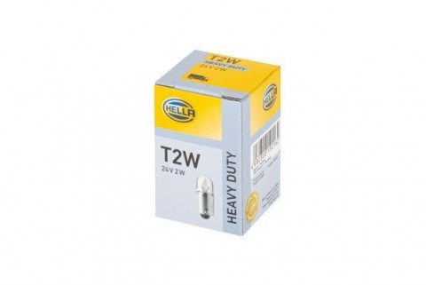 HELLA žárovka 24V/2W T2W  BA9S