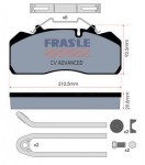 FRAS-LE desky brzdové SAF 19,5