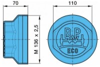 BPW víko náboje ECO 136x2,5