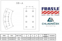 FRAS-LE obložení brzdové SAF - 367x180 20,8mm