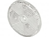 PROPLAST odrazka kulatá bílá 60mm+otvor+samol