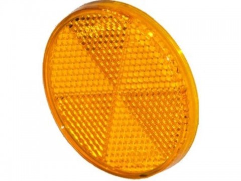 PROPLAST odrazka kulatá oranžová 60mm samolepící