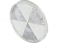 PROPLAST odrazka kulatá bílá,60mm samolep.