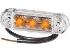 PROPLAST pozička LED oranžová PRO-SLIM, 12V, 0,5m kabel