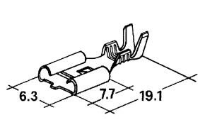 MARKWART konektor 6,3mm dutinka zajištěná