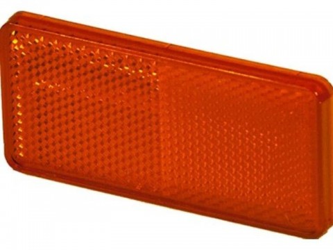PROPLAST odrazka obdélník červená 94x44mm samolep.