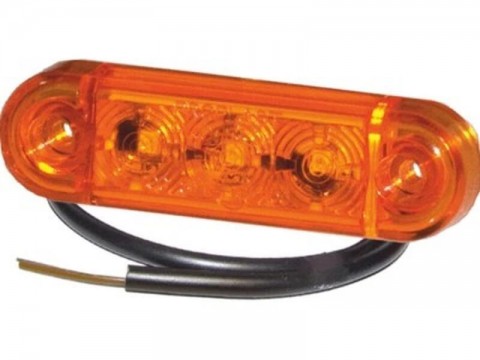 PROPLAST pozička LED oranžová, kabel 0,5m (3x LED)