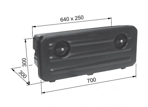 PARLOK schrána plastová 700x300x300, bez držáků