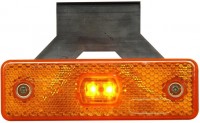 WAS pozička oranžová LED, hranatá s pravoúh. držákem