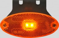 WAS pozička oranžová LED, oválná, pravoúh. držák
