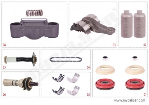 MYCALIPER OPS brzdového třmenu BPW, MB Actros - komplet