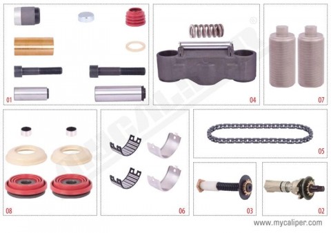 MYCALIPER OPS brzdového třmenu MB Axor - komplet