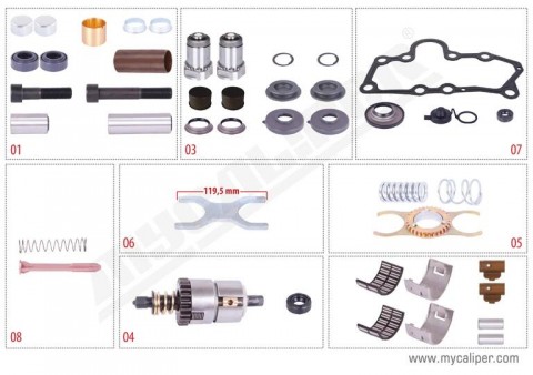MYCALIPER OPS brzdového třmenu VOLVO zd. P - komplet