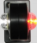 WAS světlo obrysové č/b LED 12/24V,L, na gumě, kulaté