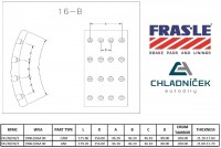FRAS-LE obložení brzdové DAF - 420x200 22,0mm +1