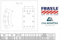 FRAS-LE obložení brzdové ROR LM/LC - 420x177,8 21,7mm