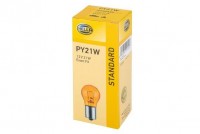 HELLA žárovka 12V/21W Ba15s oranžová