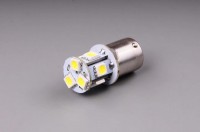 AUTOLAMP žárovka 12V-24V/5W LED, BA15s, čirá 8x SMD LED