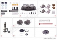 MYCALIPER OPS brzdového třmene MERITOR RVI, MAN P - komplet