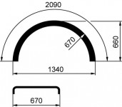 blatník plastový PARLOK 670x2090x1340