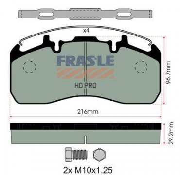 FRAS-LE desky brzdové VOLVO/RVI 19,5" - premium
