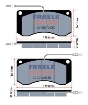 FRAS-LE desky brzdové RVI Midliner - standard