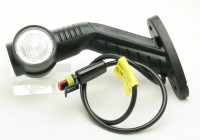 ASPÖCK tykadlo LED Superpoint III L, bílé, 0,5m kabel, 2 pin Schmitz