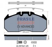 FRAS-LE desky brzdové RVI,MAN TGA - standard