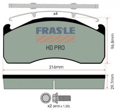 FRAS-LE desky brzdové VOLVO,Meritor - premium