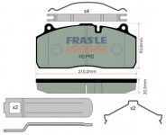 FRAS-LE desky brzdové SAF SBS 2220 - premium