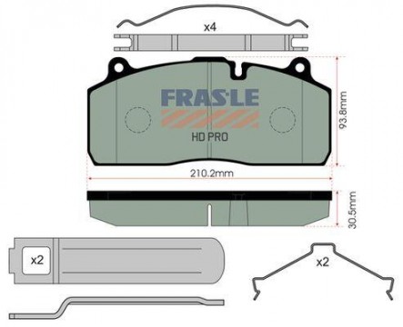 FRAS-LE desky brzdové SAF SBS 2220 - premium