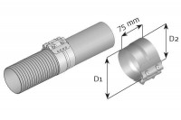 DINEX spona trubky výfuku DAF 89/94mm