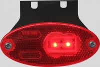 WAS pozička LED červená s držákem
