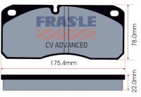 FRAS-LE desky brzdové IVECO ECar 80E-100E - standard