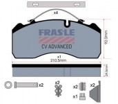 FRAS-LE desky brzdové SN/SB 6 bez výkroje - standard