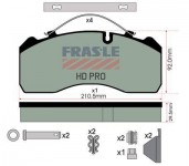 FRAS-LE desky brzdové SN/SB 6 bez výkroje - premium