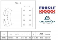 FRAS-LE obložení brzdové DAF - 420x150 21,0mm BLUE