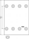 TEXTAR obložení brzdové BPW - 410x180 12,0mm