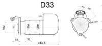 DELCO REMY startér SCANIA 4 24V/6,6 kW (verze BOSCH bez příruby pastorku)