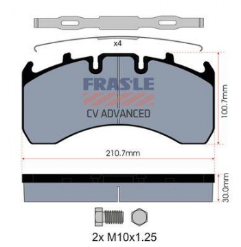 FRAS-LE desky brzdové VOLVO/RVI - standard