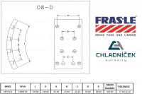 FRAS-LE obložení brzdové MAN, MB - 410x183 17,3mm BLUE