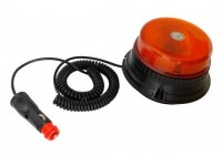 MARKWART maják oranžový LED 12/24V magnet. zástrčka, nízký
